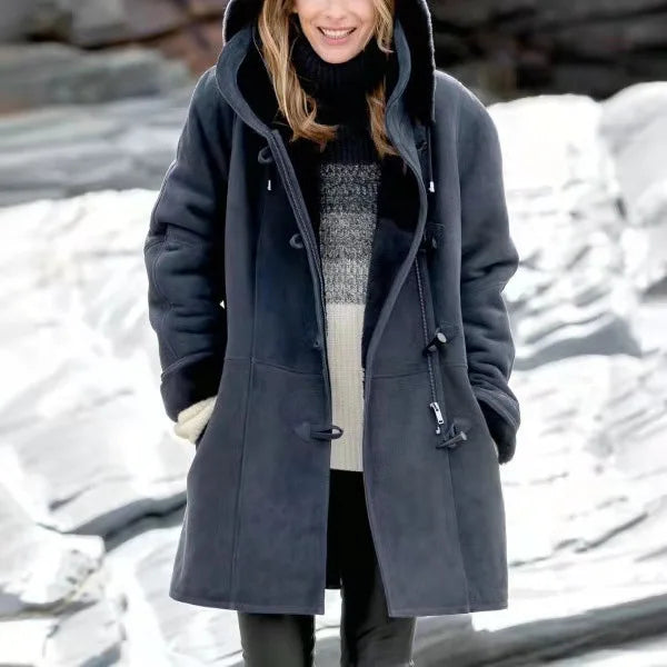 Emmeline Toggle Duffle Shearling Coat