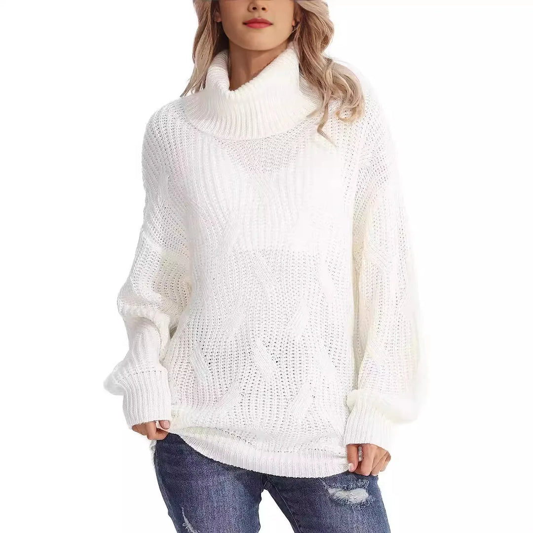 Thora Cable Knit Turtleneck Sweater
