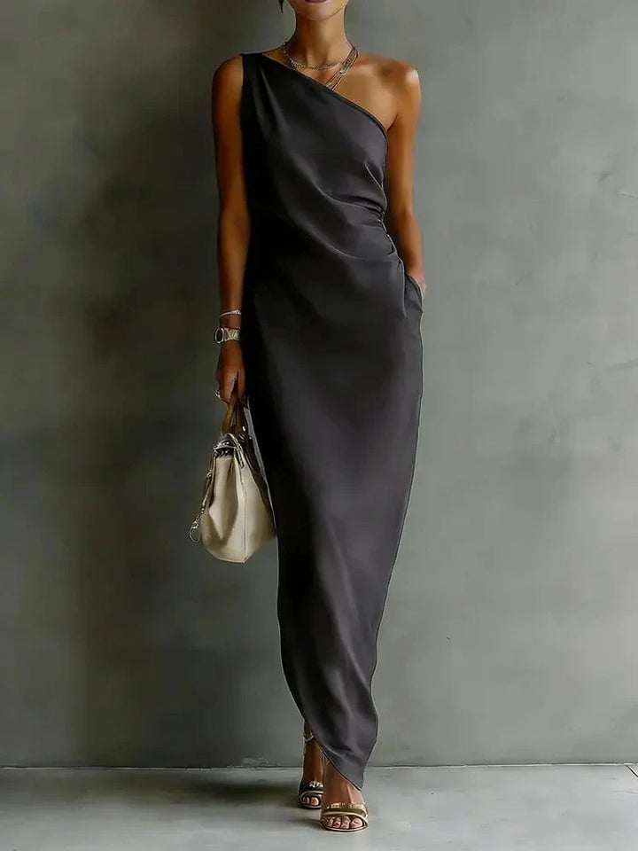 Yasmine One Shoulder Maxi Dress