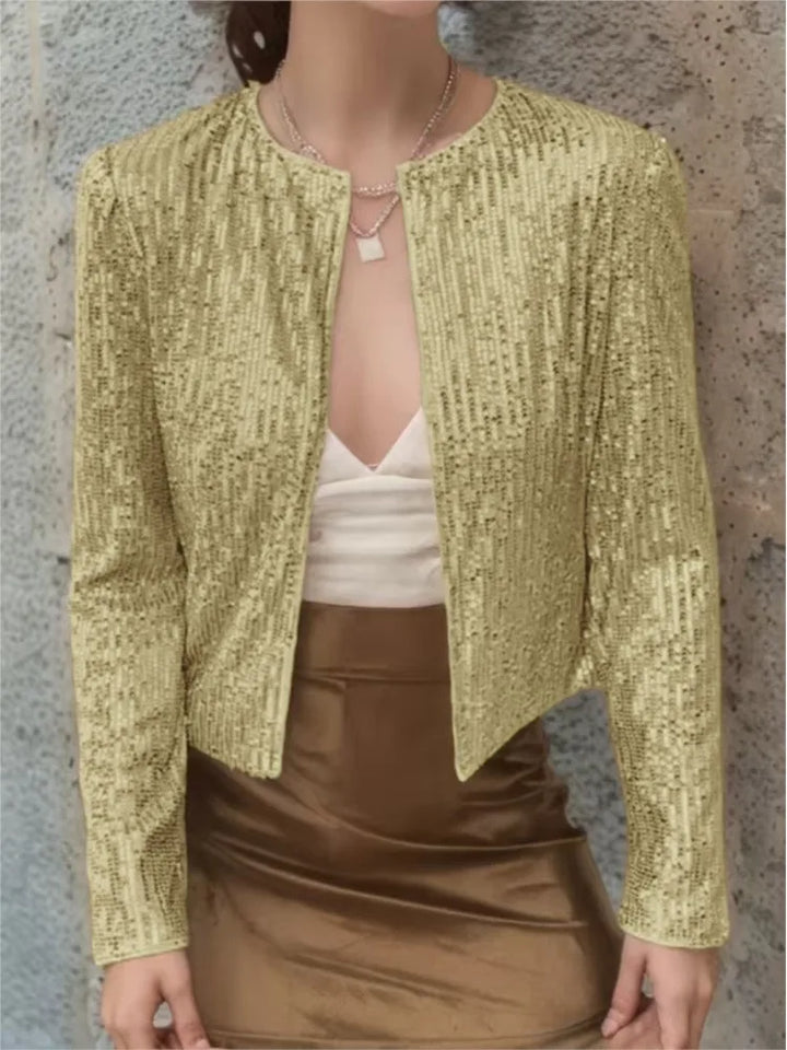 Celeste Open Front Sequin Jacket