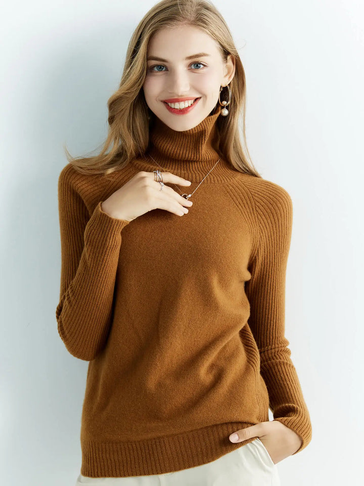 Genevieve Ribbed Turtleneck