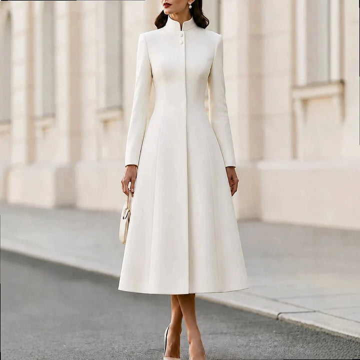 Rosamund Stand Collar Coat Dress
