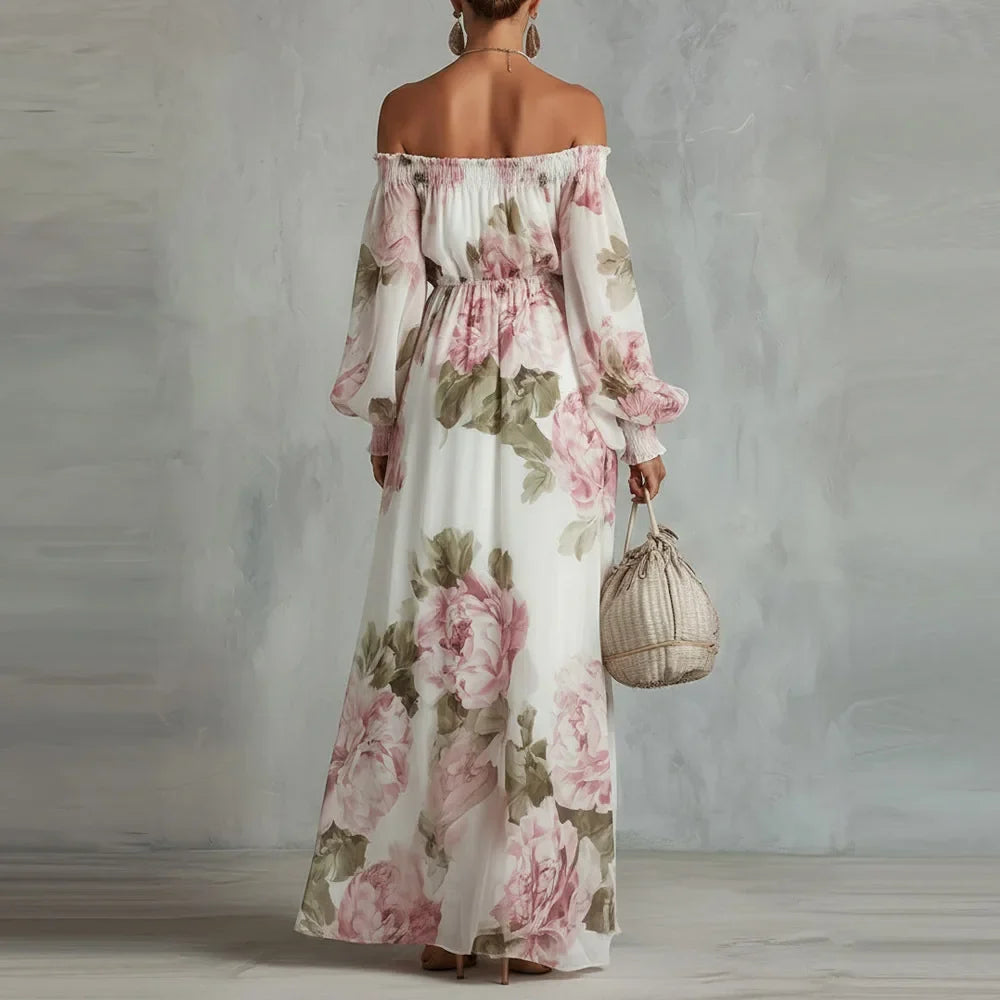 Ananya Off Shoulder Wedding Guest Dress