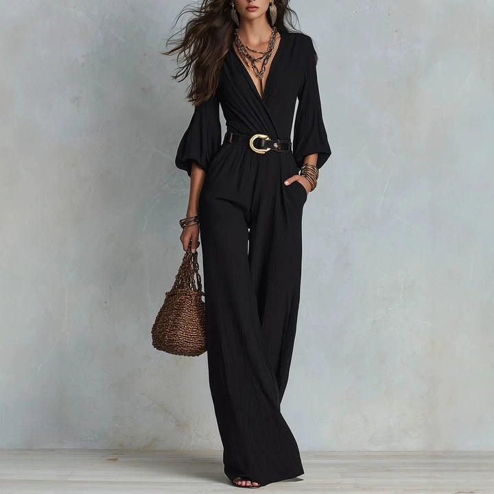 Amelia Elegant Wide Leg Jumpsuit