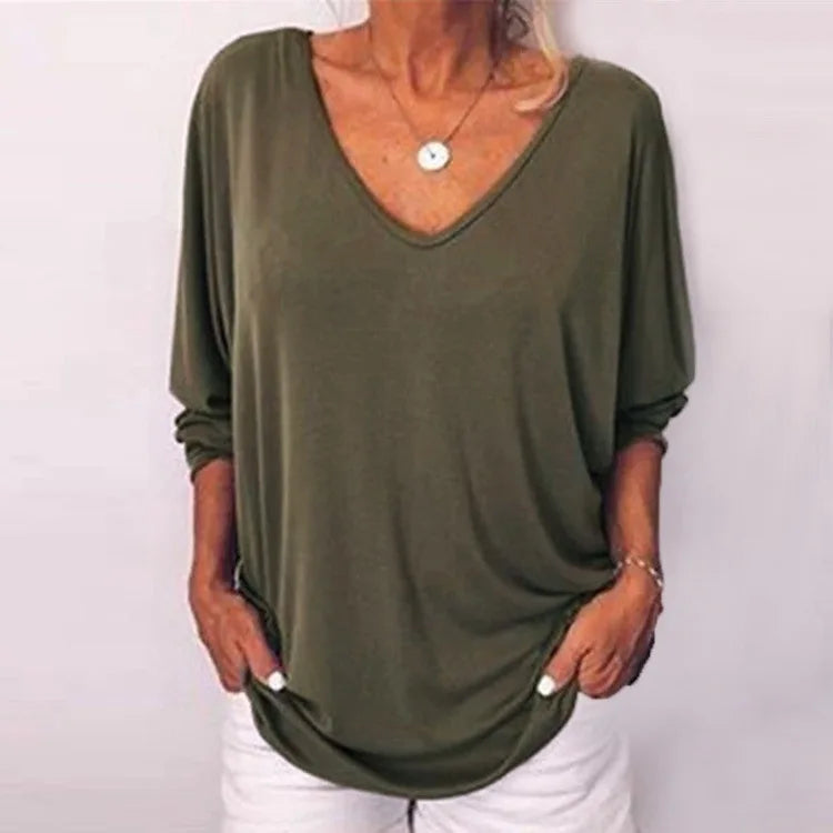 Liana V-Neck Button Top