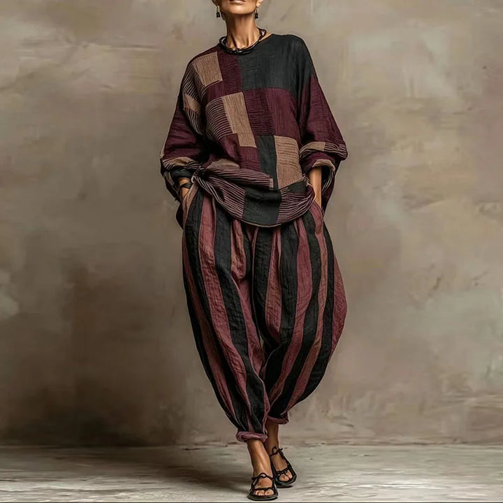 Ginnea Patchwork Two-Piece Set