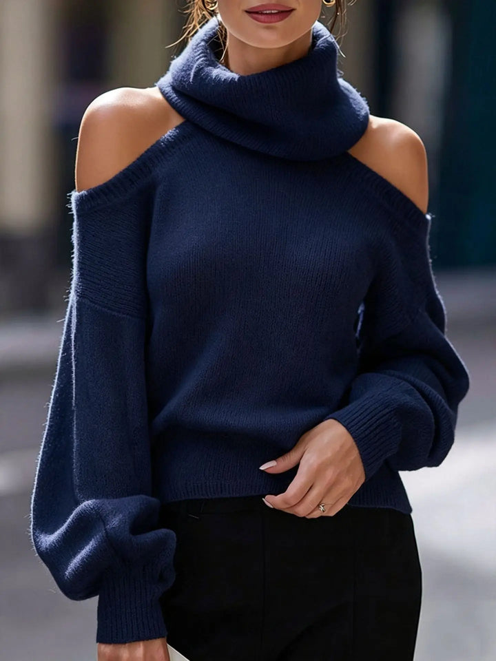 Wilhelmina Cold Shoulder Sweater