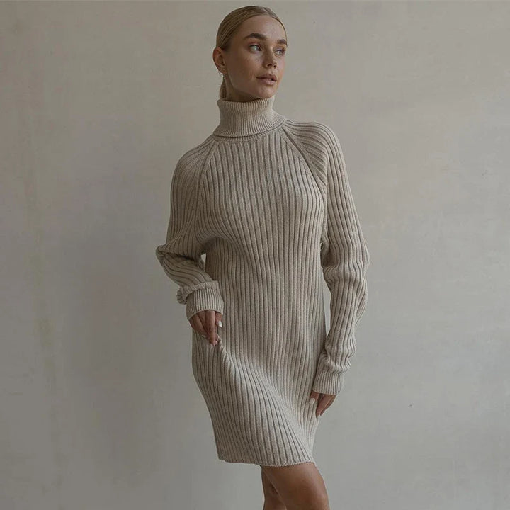 Laurel High Neck Sweater Dress