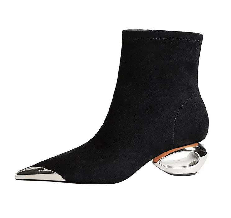 Amelia Hollow Ankle Boots