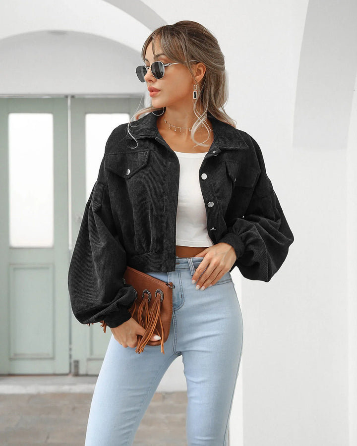 Isadora Corduroy Crop Jacket
