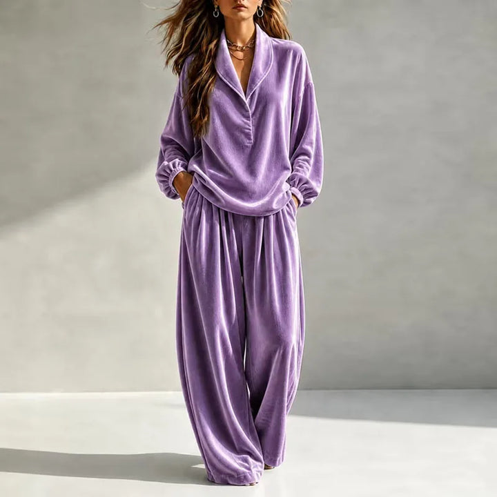Nadia Velvet Wide Leg Set