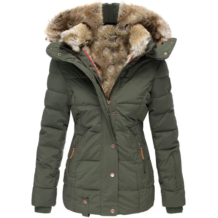 Avril Detachable Faux Fur Puffer