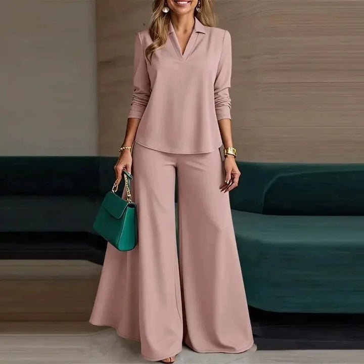 Xylara Relaxed Wide Leg Pants Set