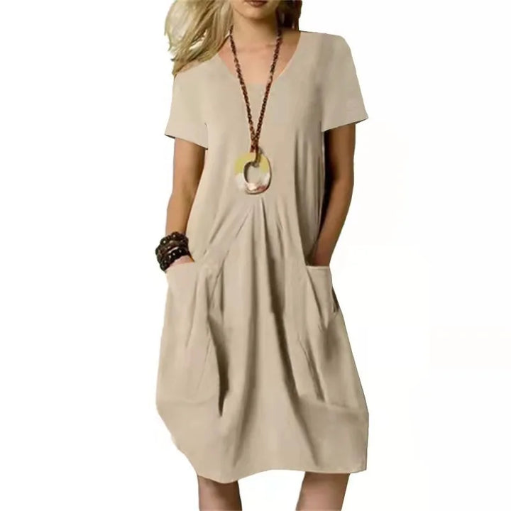 AbhigailCasual Pocket Midi Dress