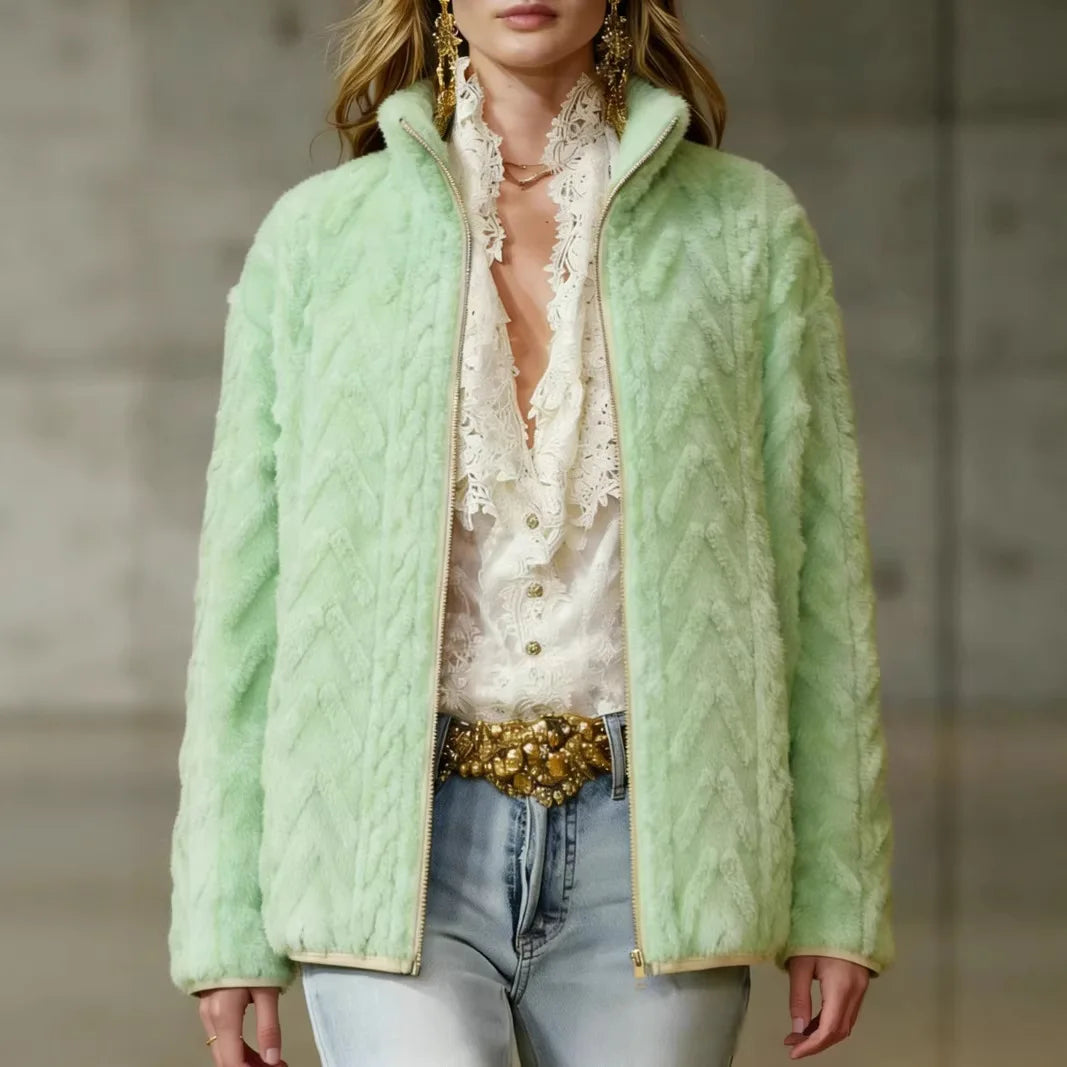 Marina Textured Fleece Jacket