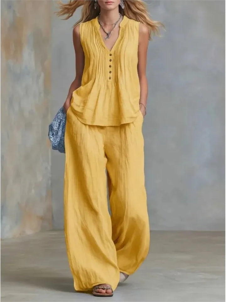 Harlow Pleated Two Piece Set