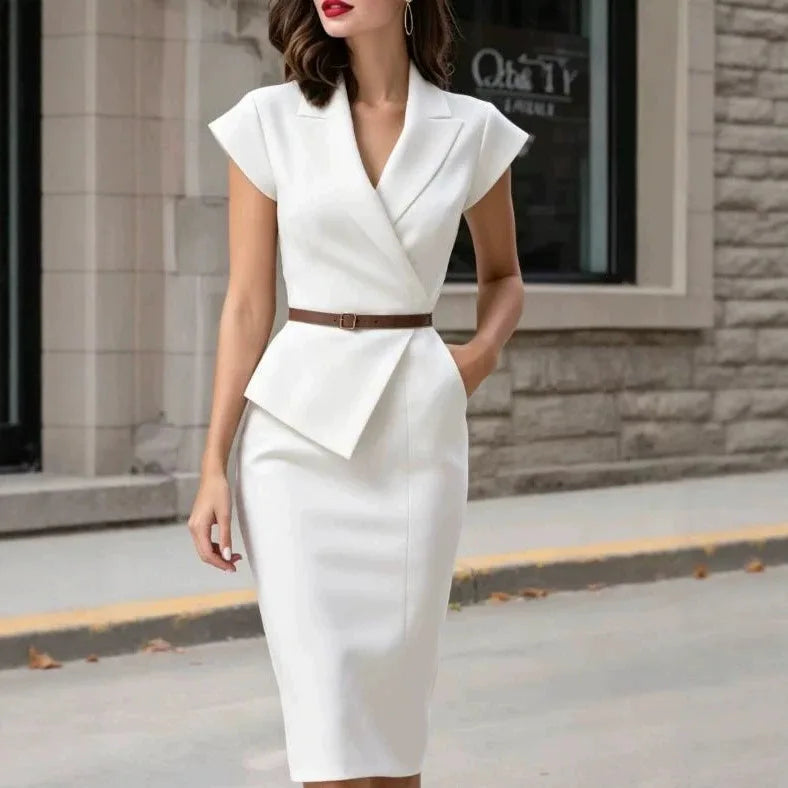 Bianca Peplum Sheath Dress