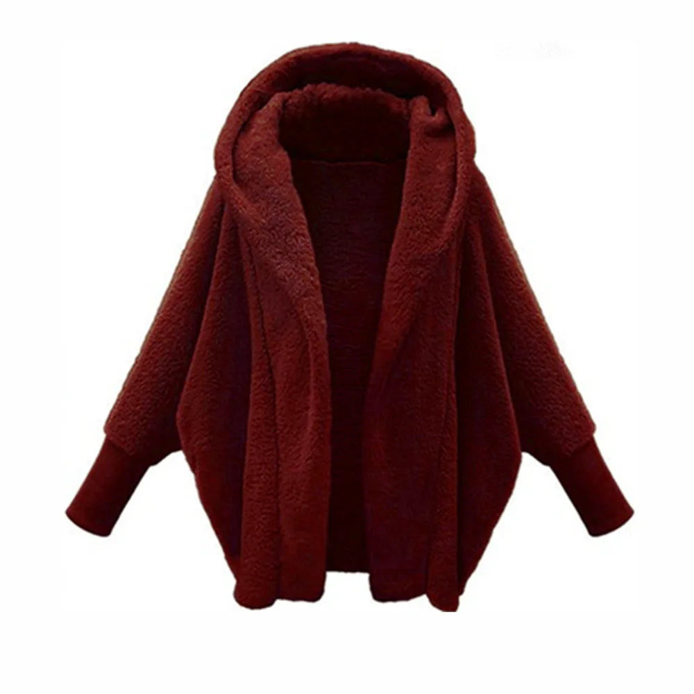Marisette Open Front Fleece Coat