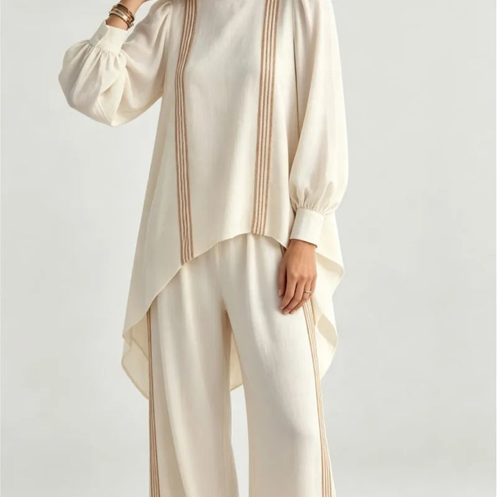 Amara Asymmetric Stripe Set