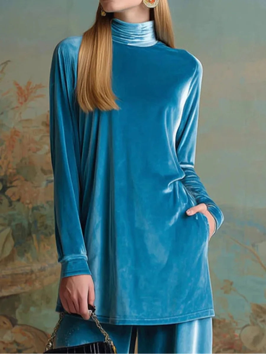 Melissa Longline Turtleneck Set