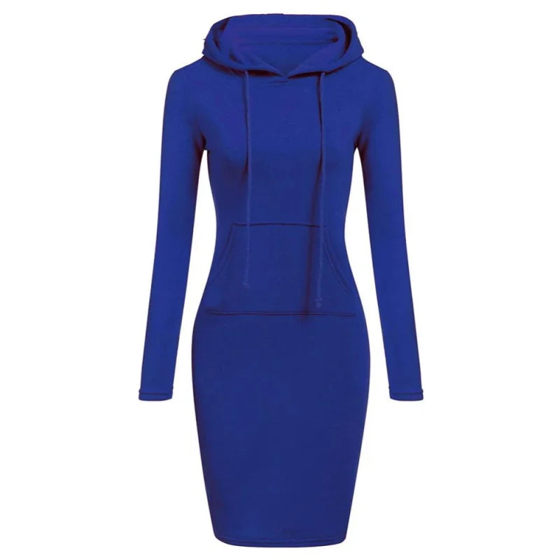 Lucienne Drawstring Hood Dress