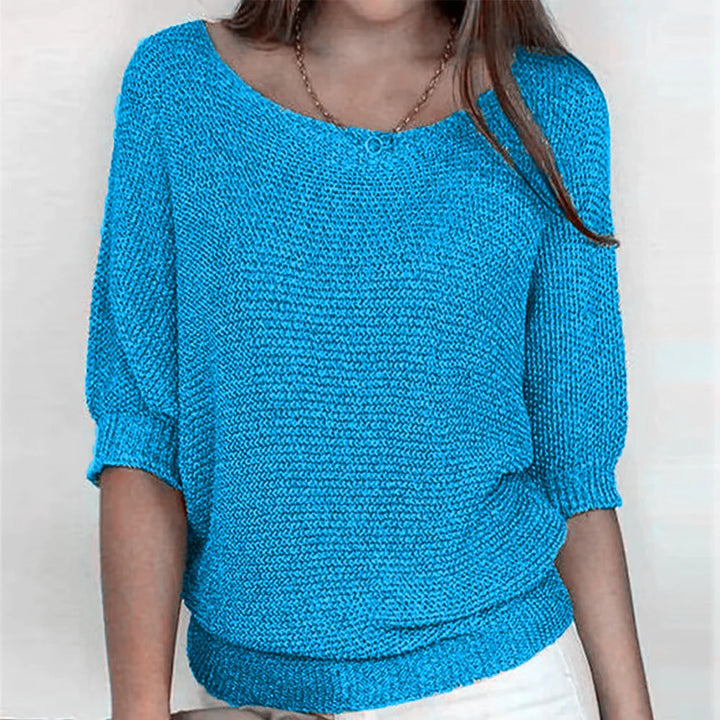 Sable Ribbed Cuff Knit Top