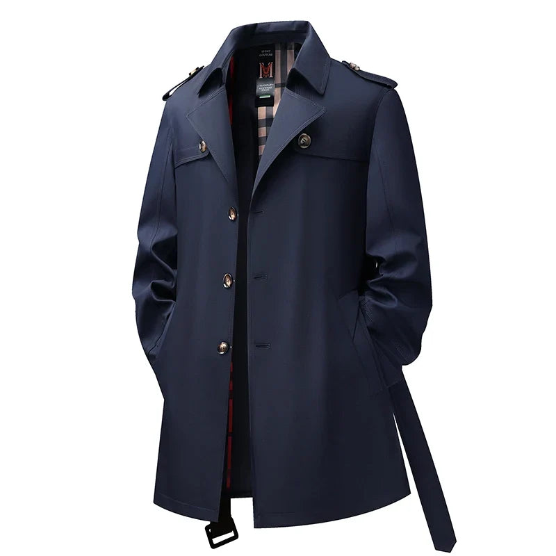 Lucian Single Breasted Trench Coat