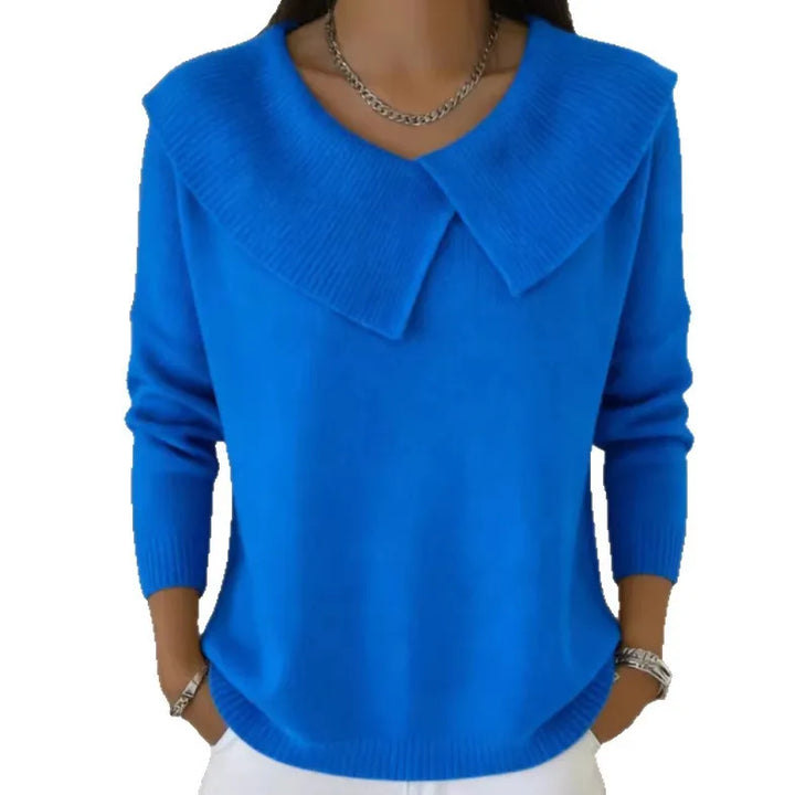 Genevieve Fold Collar Sweater