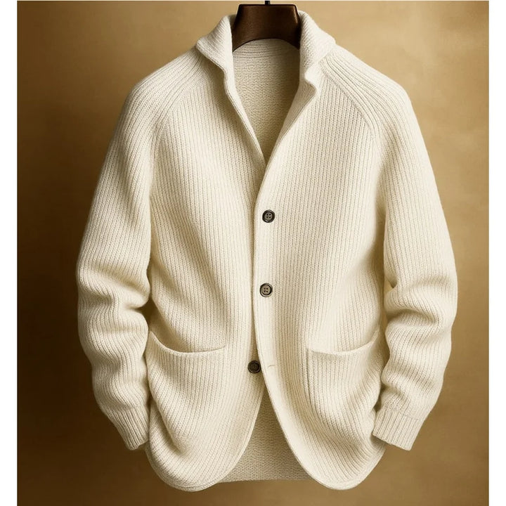 Nathan Ribbed Knit Blazer Cardigan