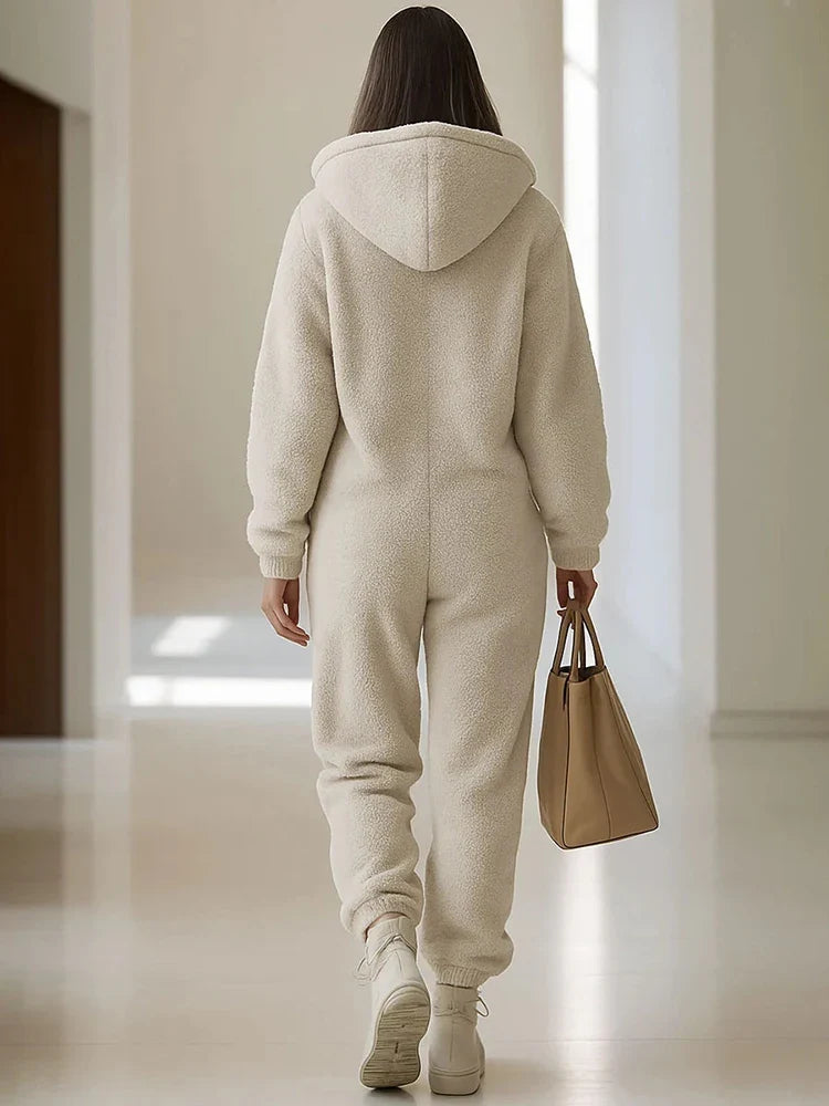 Winslet Zip Front Sherpa Jumpsuit