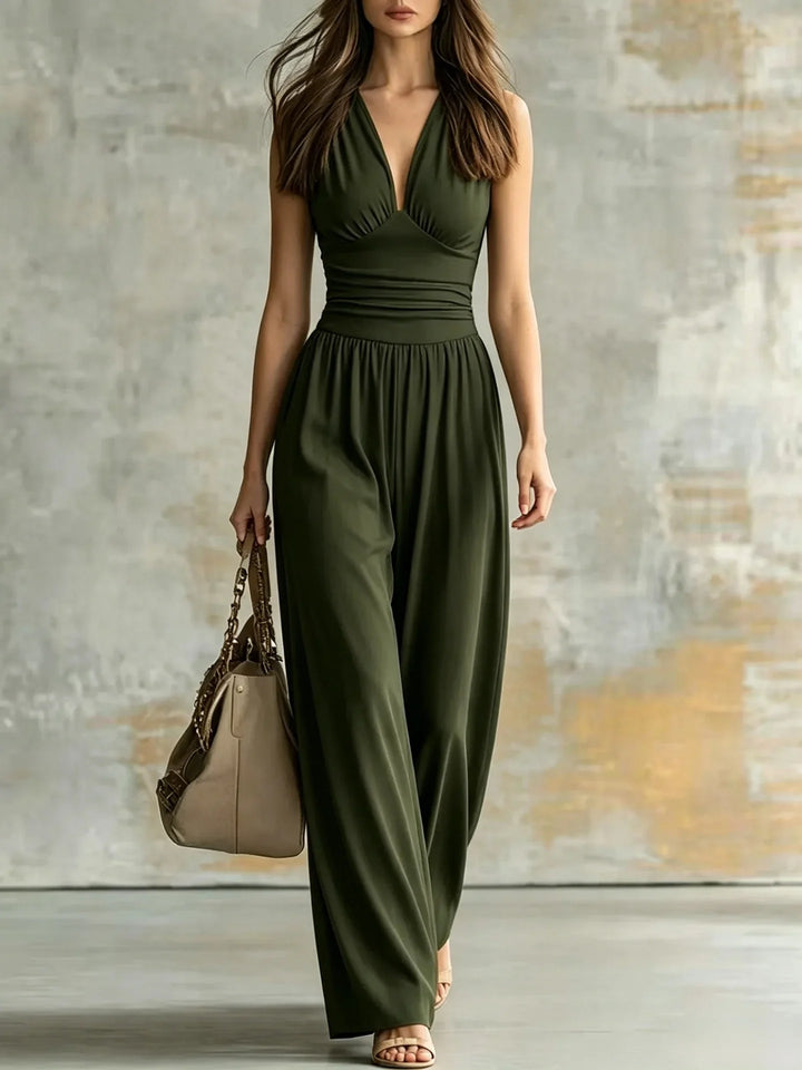 Ana Figure Flattering V Neck Jumpsuit