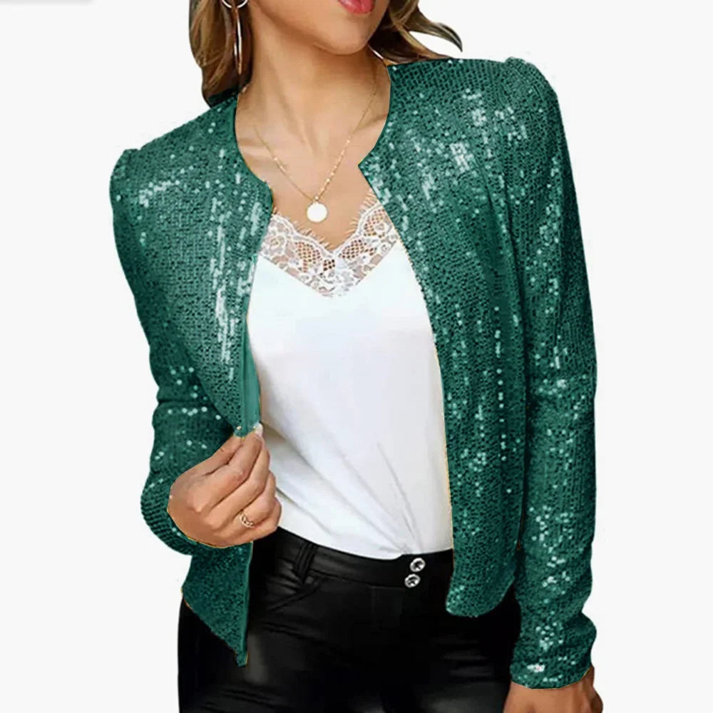 Adalina Sequin Crop Jacket