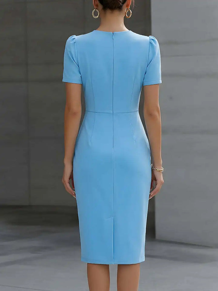 Elisia Waist Cinched Midi Dress