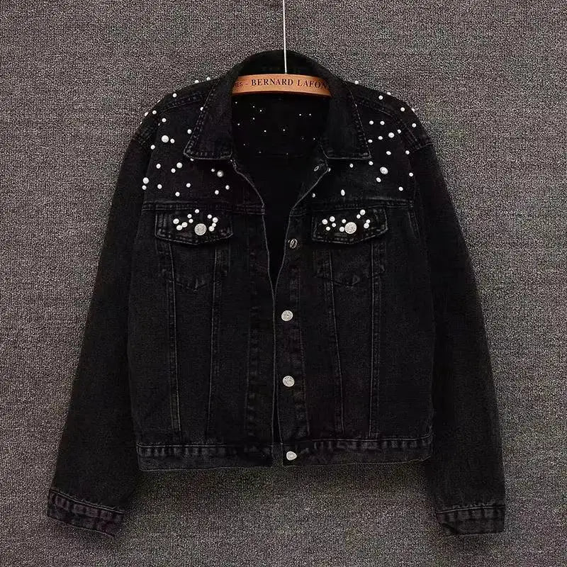 Orleena Studded Denim Jacket