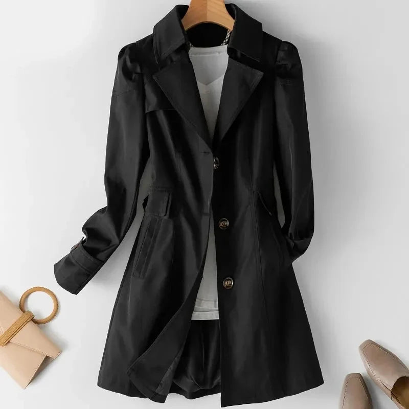 Josephine Notched Lapel Trench