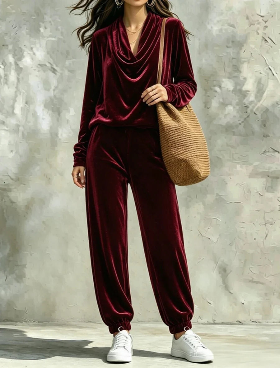 Kaylee Cowl Neck Pant Set