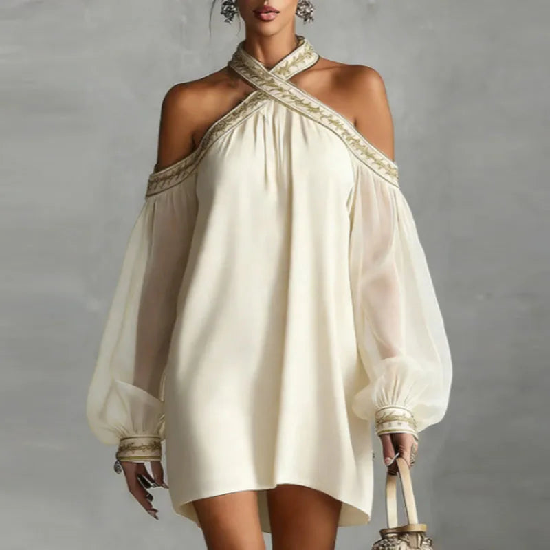 Aisha Halter Mini Dress