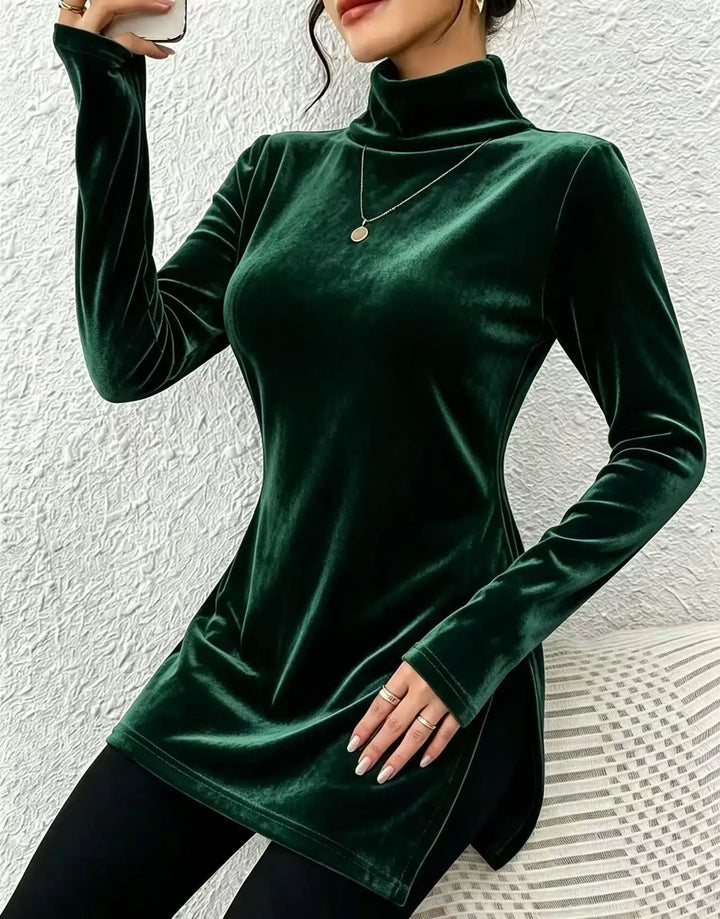 Elsbeth Mock Turtleneck Top