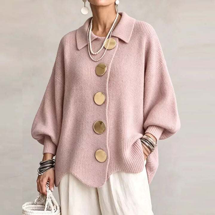 Freya Comfortable Button Cardigan