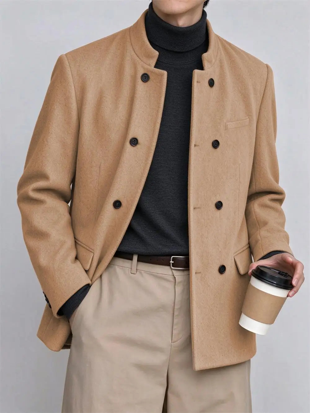 Dawson Mandarin Collar Coat