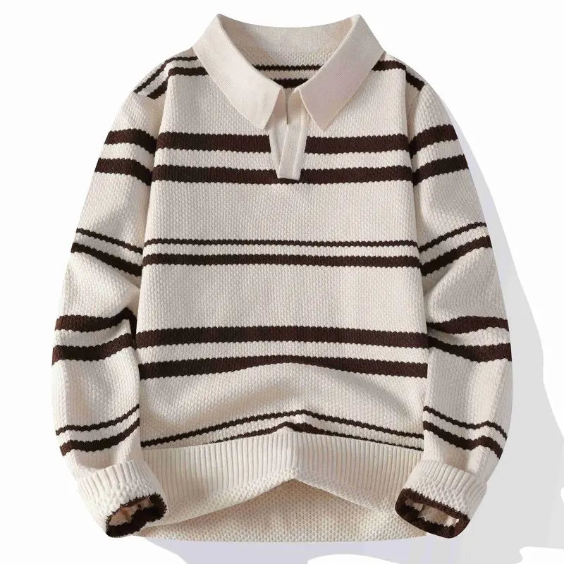 Jonah Split Collar Polo Sweater