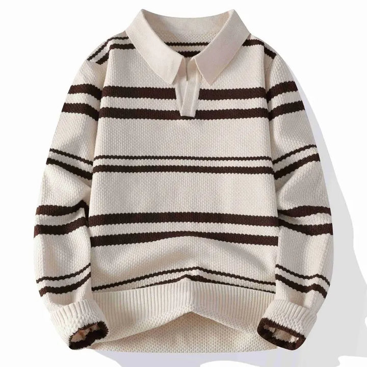 Jonah Split Collar Polo Sweater