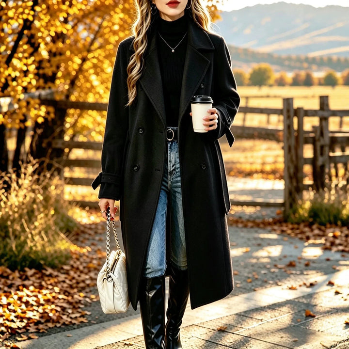 Ophelia Double Breasted Wool Coat