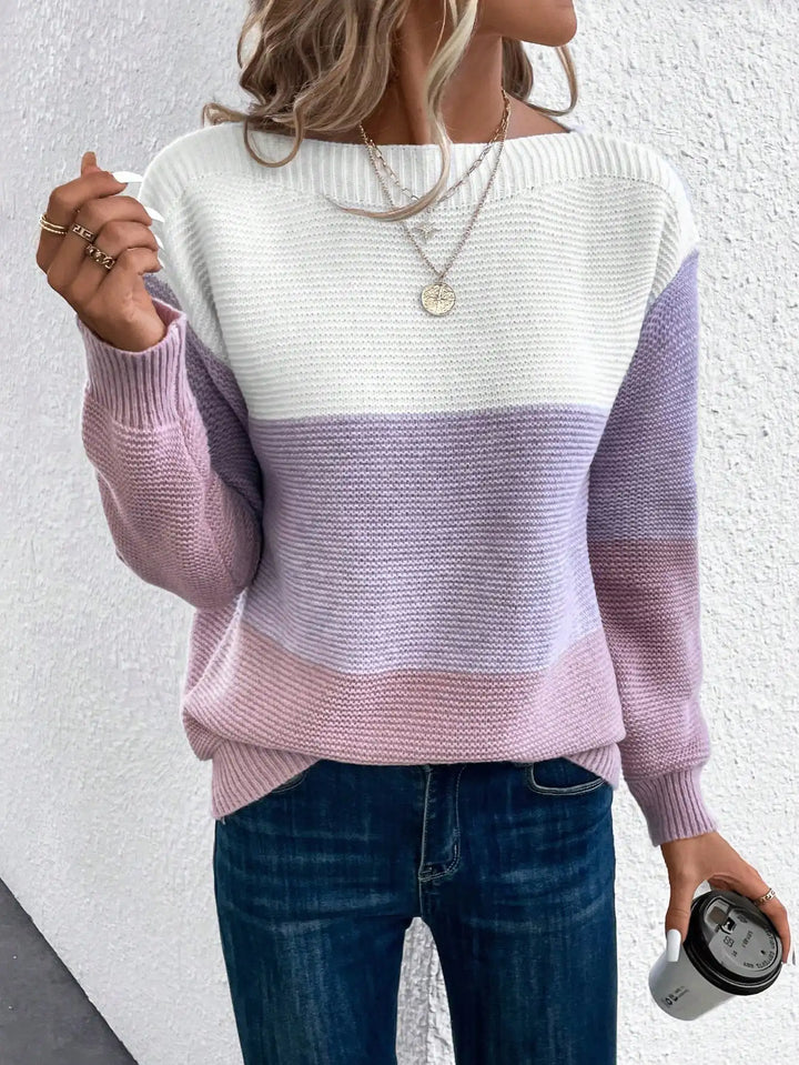 Thalia Color Block Sweater