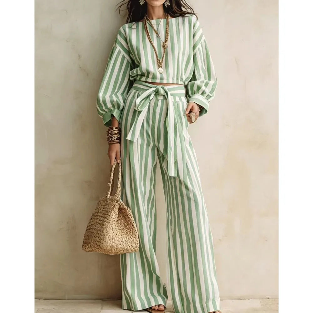 Emma Striped Matching Set
