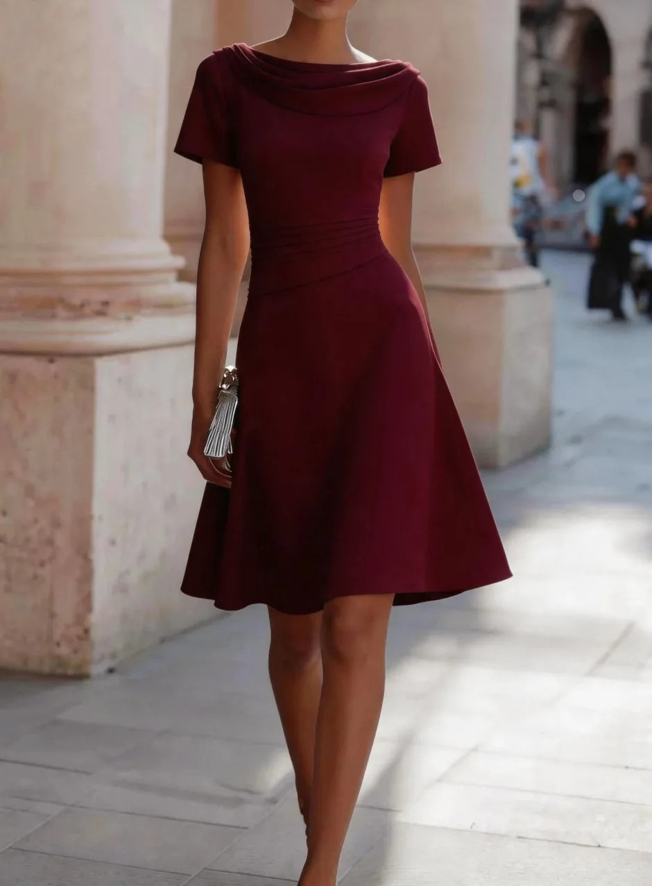 Solana Elegant Relaxed Midi Dress