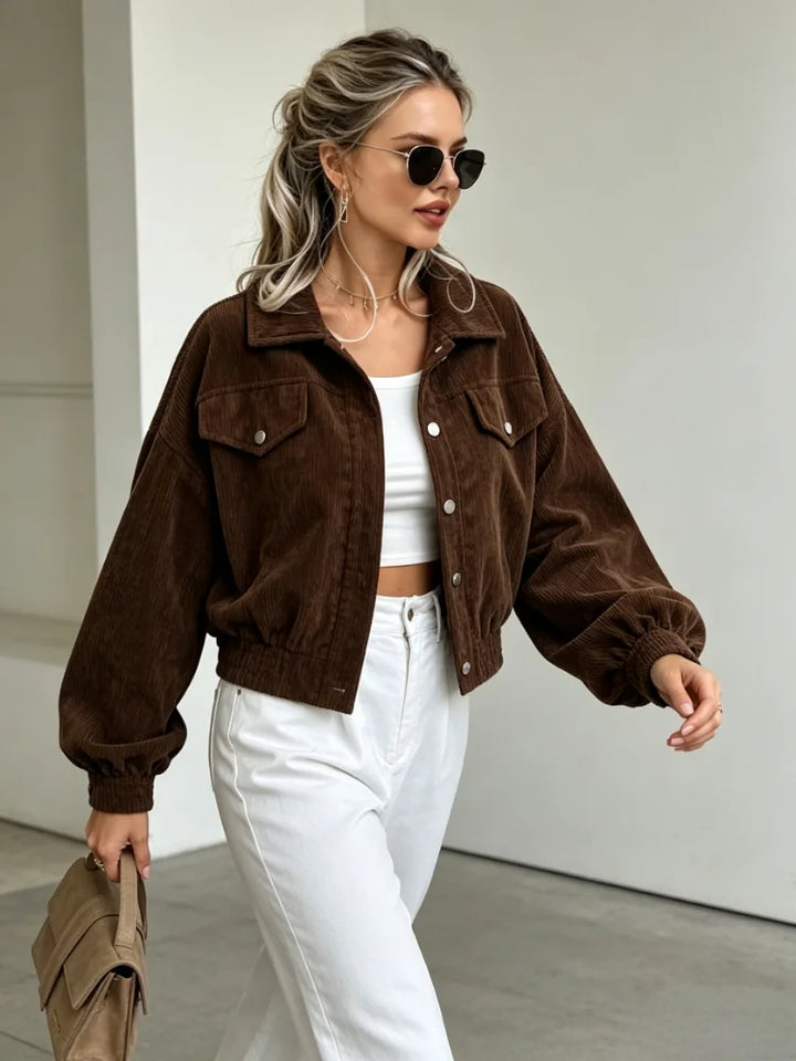 Isadora Corduroy Crop Jacket