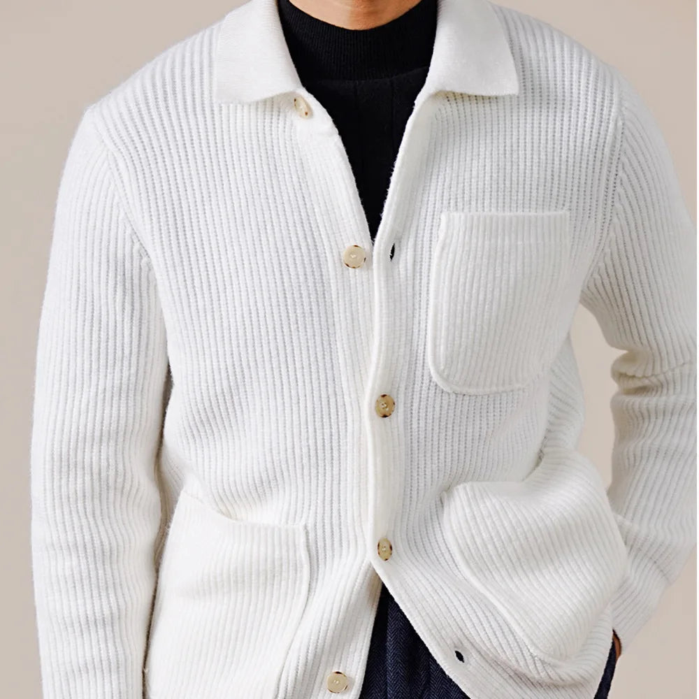 Bartholomew Ribbed Knit Cardigan