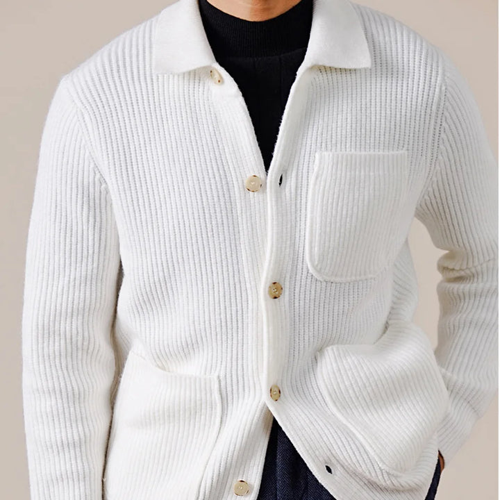 Bartholomew Ribbed Knit Cardigan