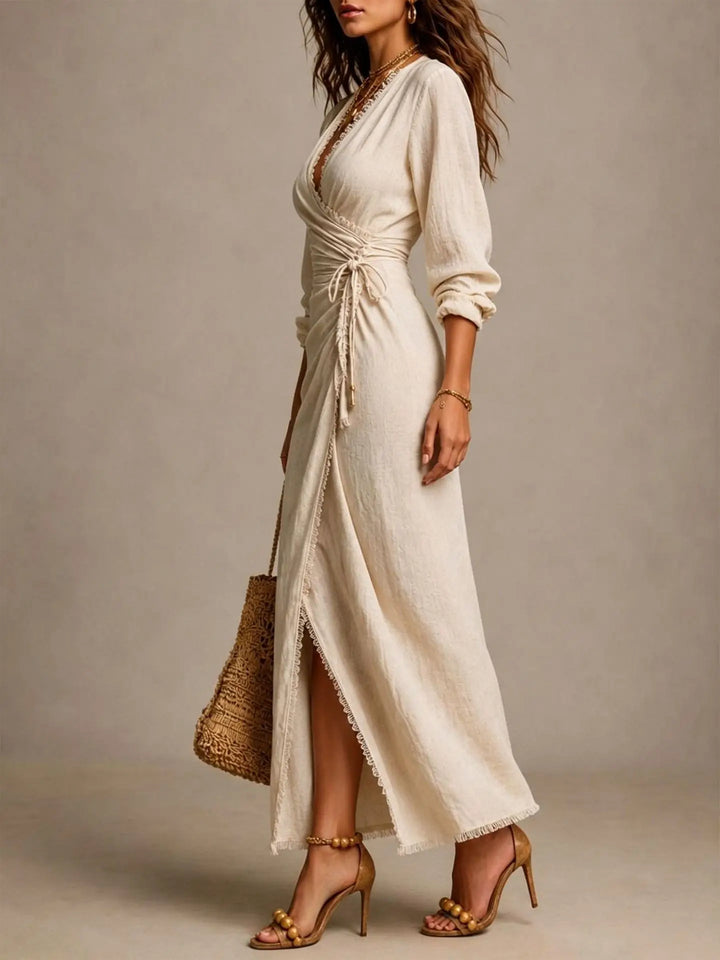 Andrea Waist Tie Maxi Dress